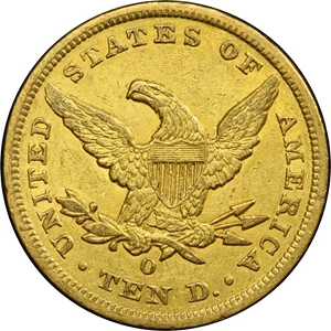 image for: 1858-O Liberty Head Eagle. Winter-1. AU-53 (PCGS).