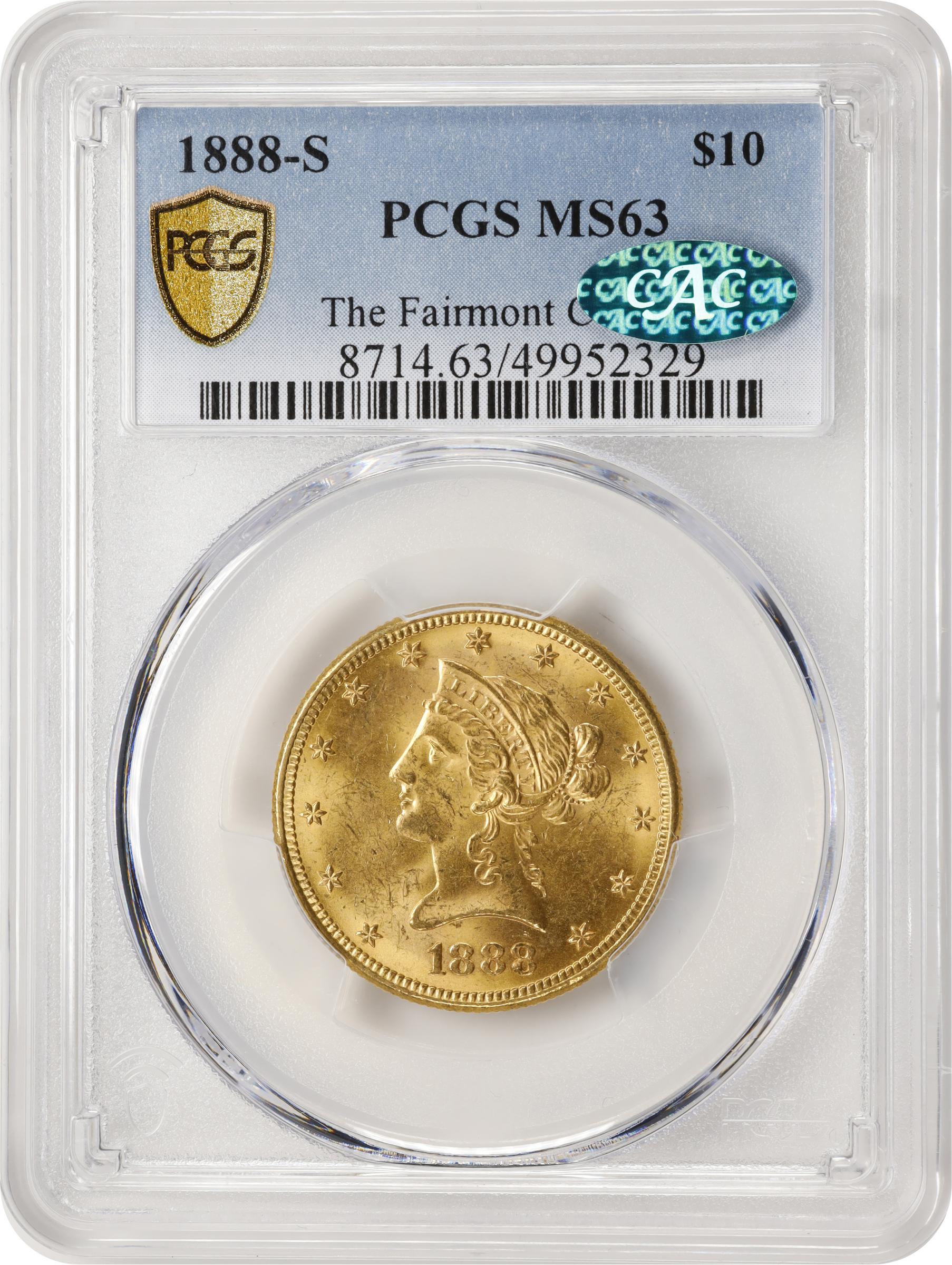 1888 S $10 Gold MS Values | Greysheet