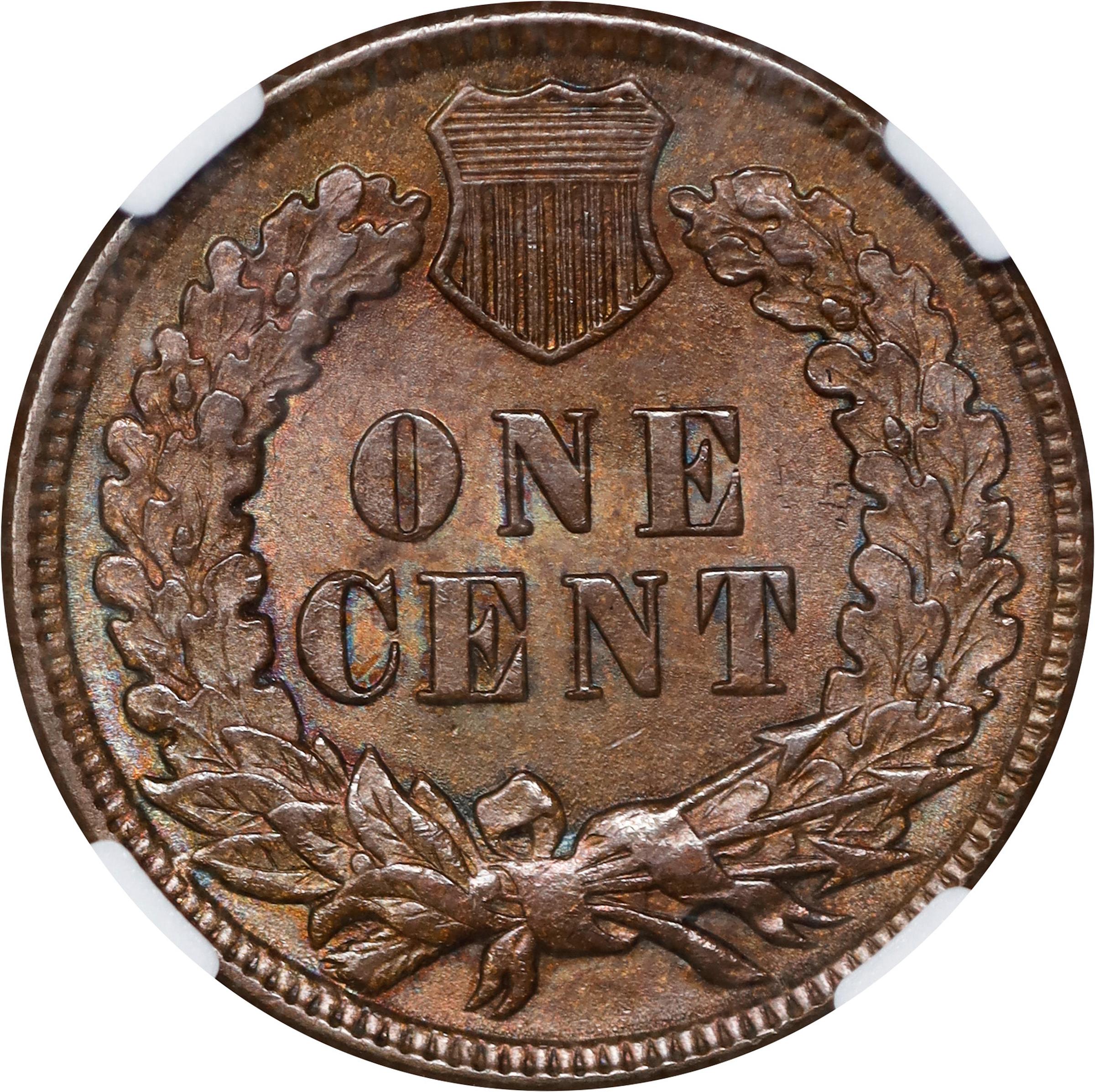 image for: 1897 Indian Cent. Snow-1, FS-401. Misplaced Date, 1 in Neck. MS-63 BN (NGC).