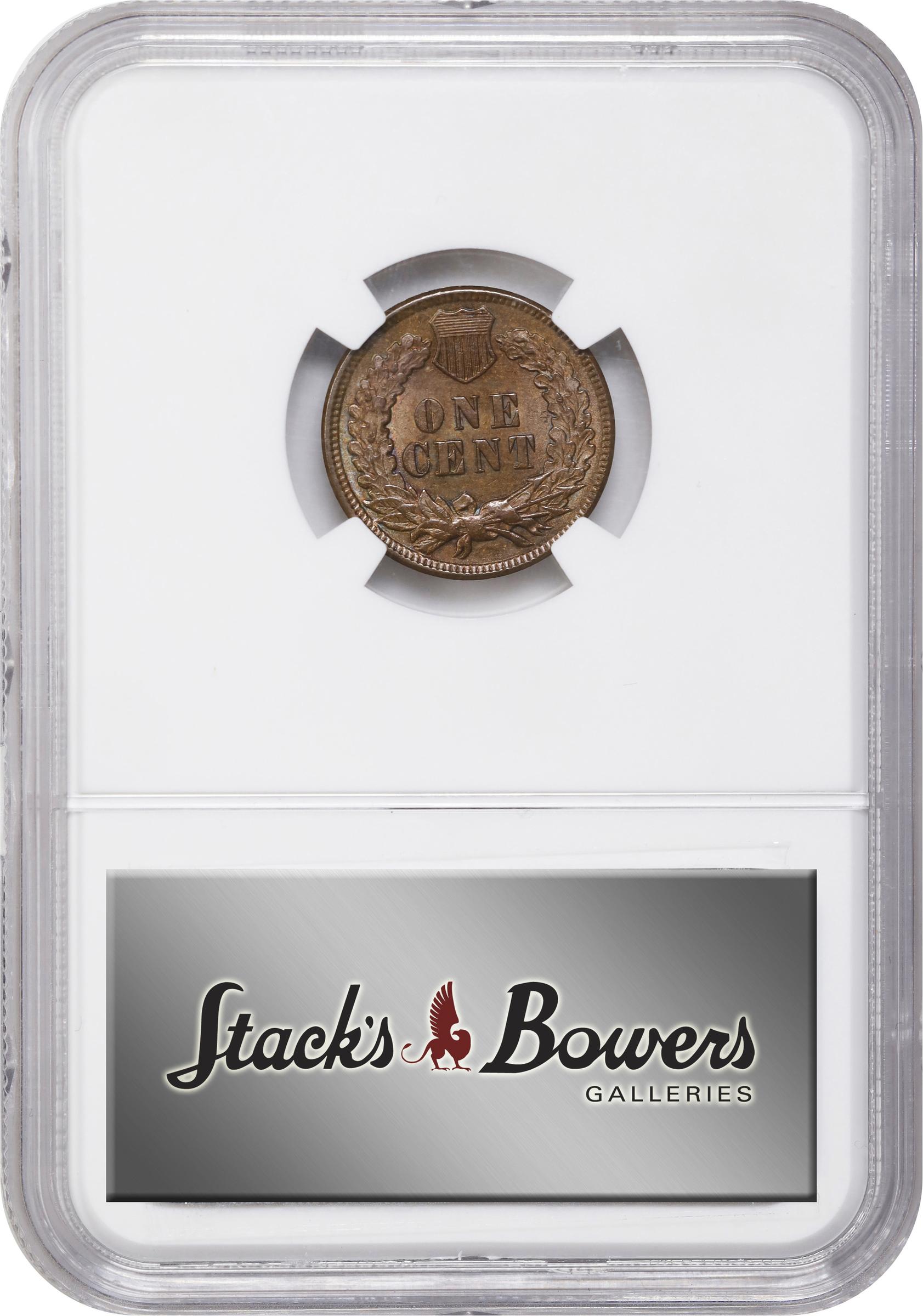 image for: 1897 Indian Cent. Snow-1, FS-401. Misplaced Date, 1 in Neck. MS-63 BN (NGC).