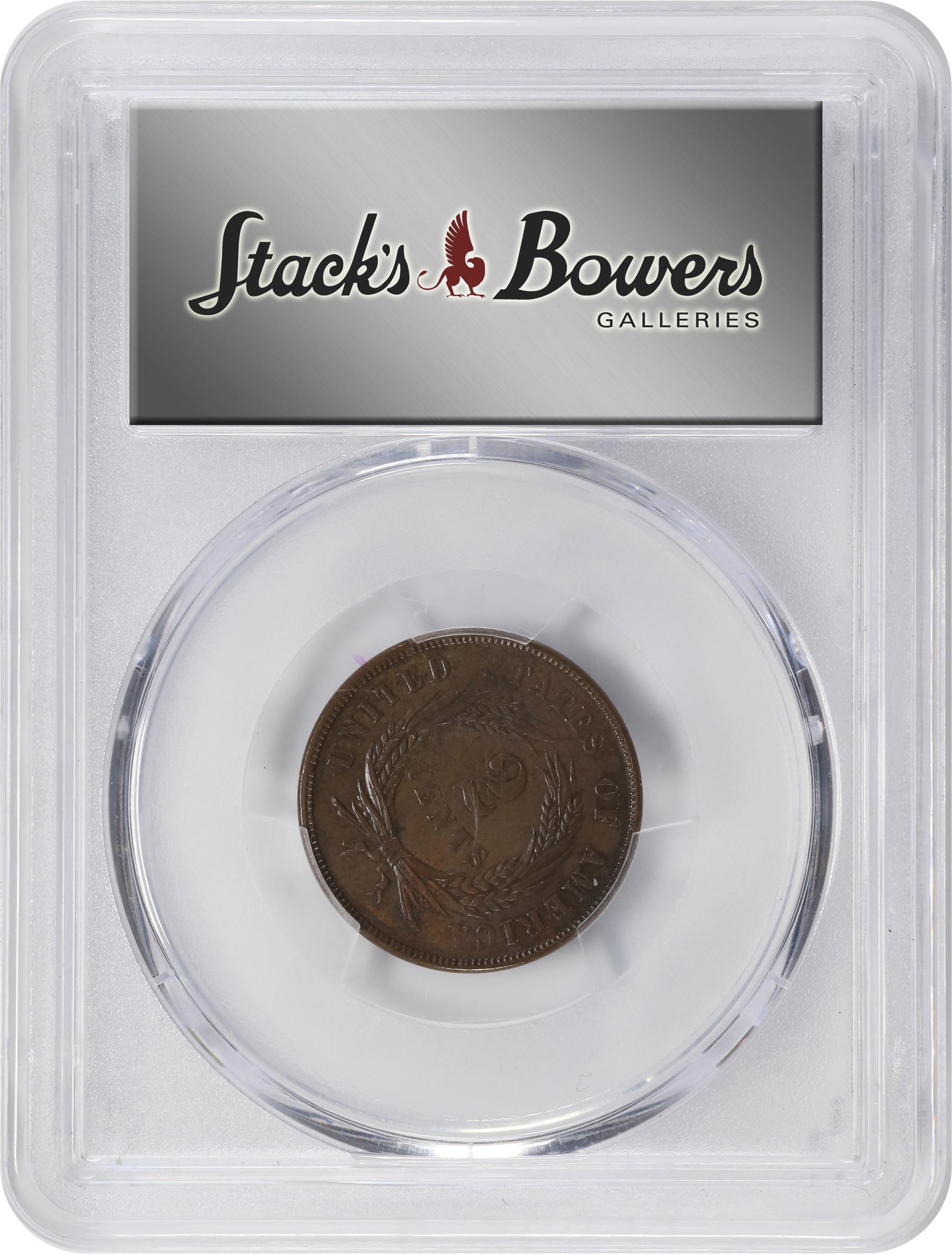 image for: 1867 Two-Cent Piece. FS-101. Doubled Die Obverse. AU-55 (PCGS).