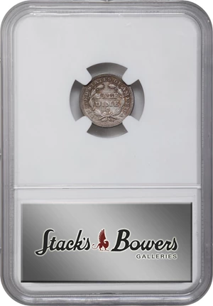 image for: 1853-O Liberty Seated Half Dime. No Arrows. V-1. AU-58 (NGC).