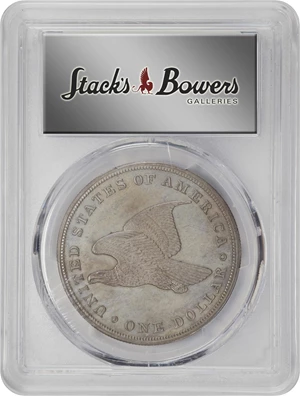 image for: 1839 Gobrecht Silver Dollar. Name Removed. Judd-104 Restrike, Pollock-116. Rarity-3. Silver. Reeded Edge. Die Alignment IV. Proof-63+ (PCGS). CAC.