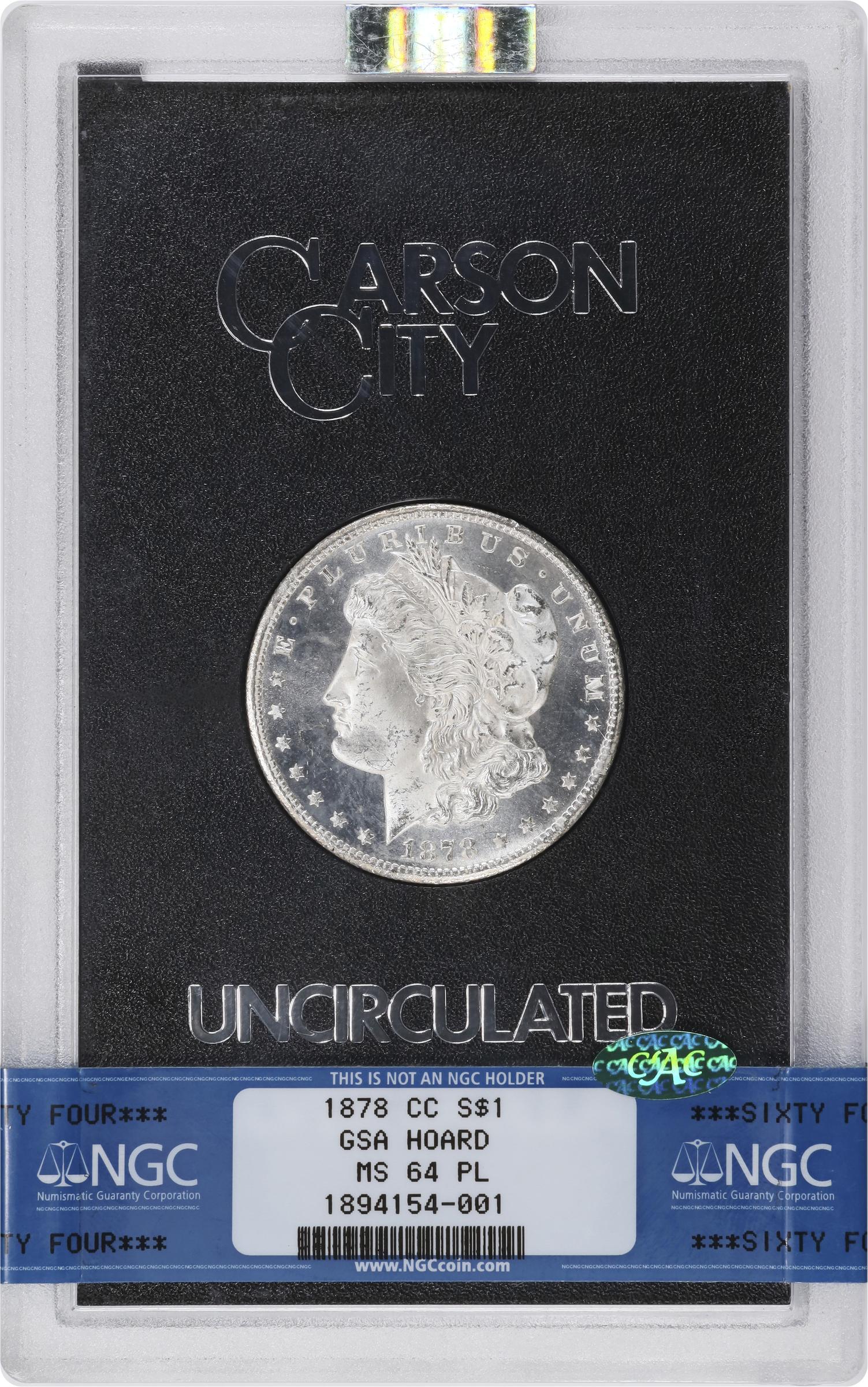 1878-CC $1  GSA Hoard, Hard package MS PL MS60 PL thumbnail 13