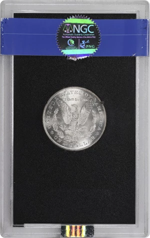 image for: 1880-CC GSA Morgan Silver Dollar. VAM-7A. Hit List 40. 8/7, Reverse of 1878. MS-65 (NGC). CAC.