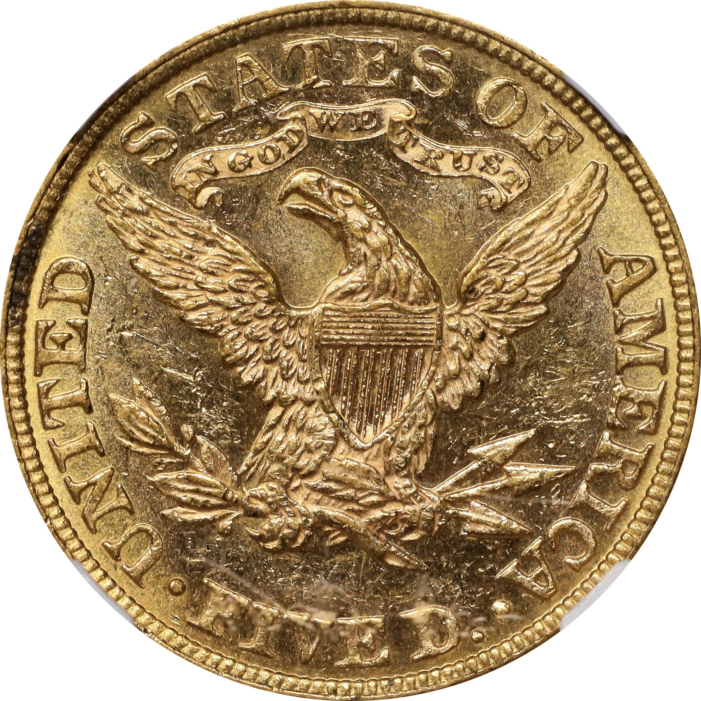 image for: 1881 Liberty Head Half Eagle. MS-62 PL (NGC).