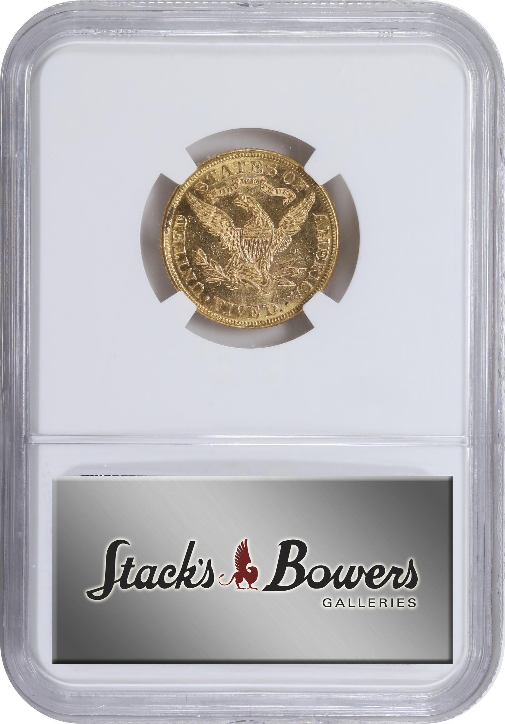 image for: 1881 Liberty Head Half Eagle. MS-62 PL (NGC).