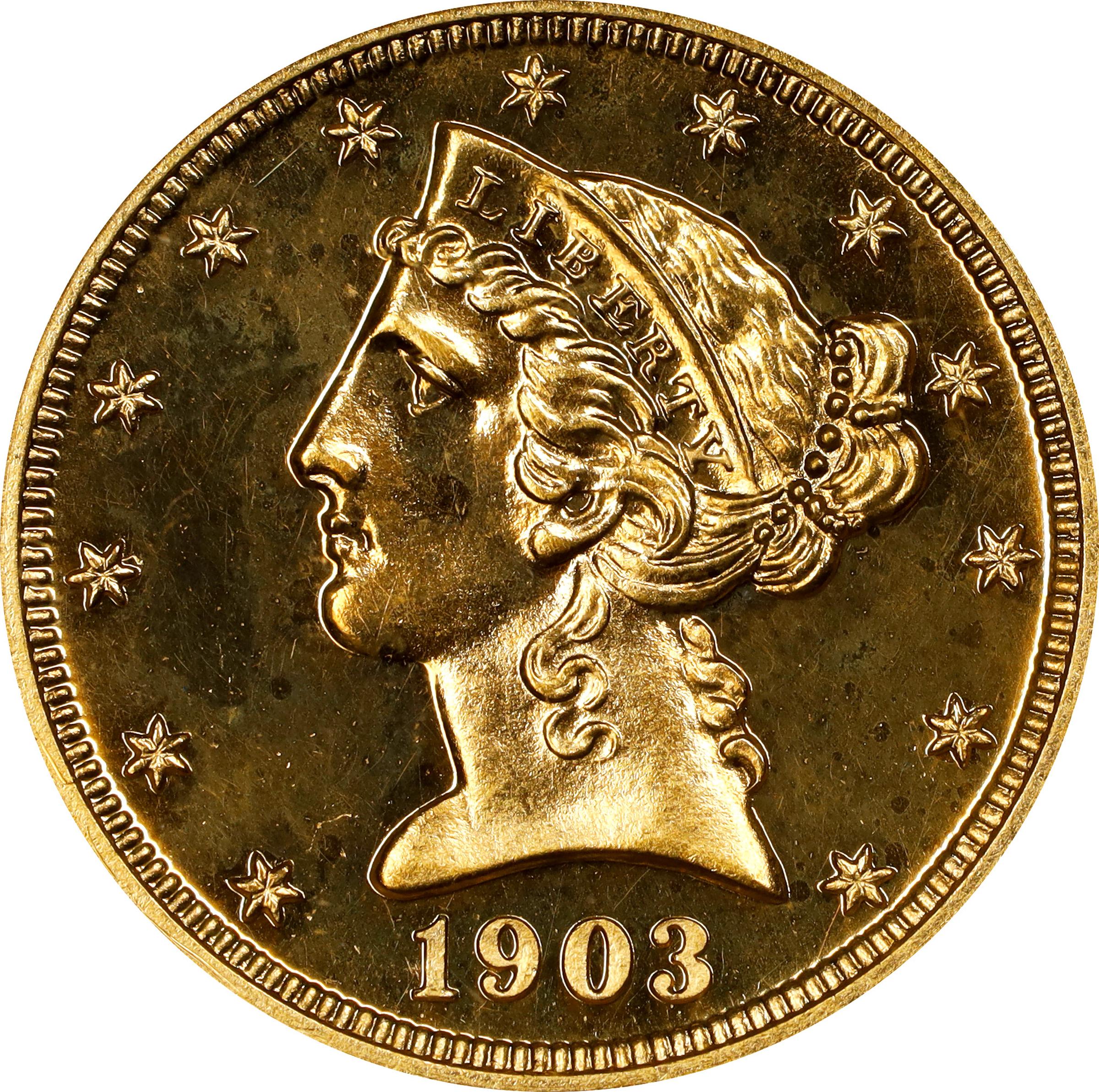 image for: 1903 Liberty Head Half Eagle. JD-1. Rarity-4. Proof-64 (NGC). OH.