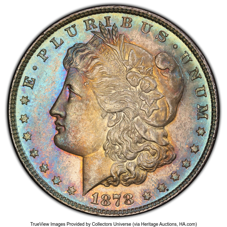 1878 8TF Morgan Dollar Spiked Eye VAM 14.8 PL Mint State (MS