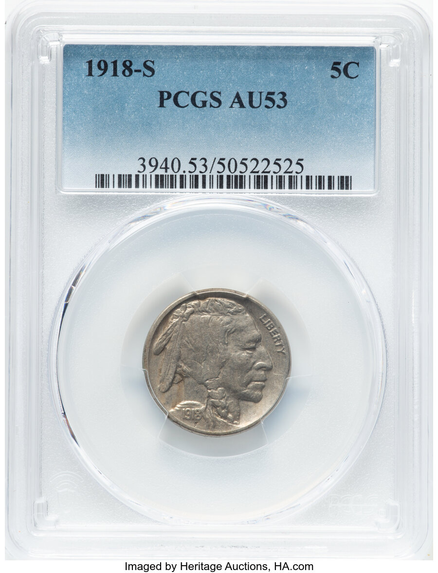 1918 S Buffalo Nickel Mint State (MS) Pricing Guide | The