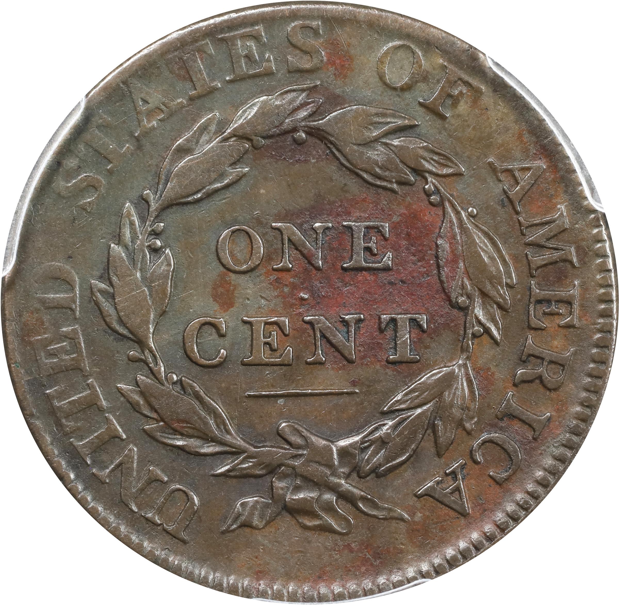image for: 1810/09 Classic Head Cent. S-281, B-1. Rarity-1. EF Details--Environmental Damage (PCGS).