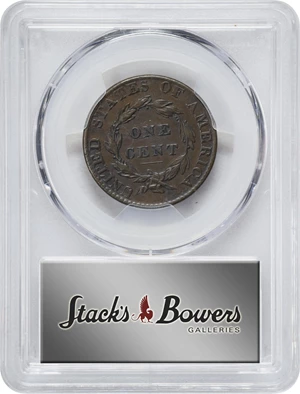 image for: 1824/2 Matron Head Cent. N-1. Rarity-1. AU Details--Environmental Damage (PCGS).
