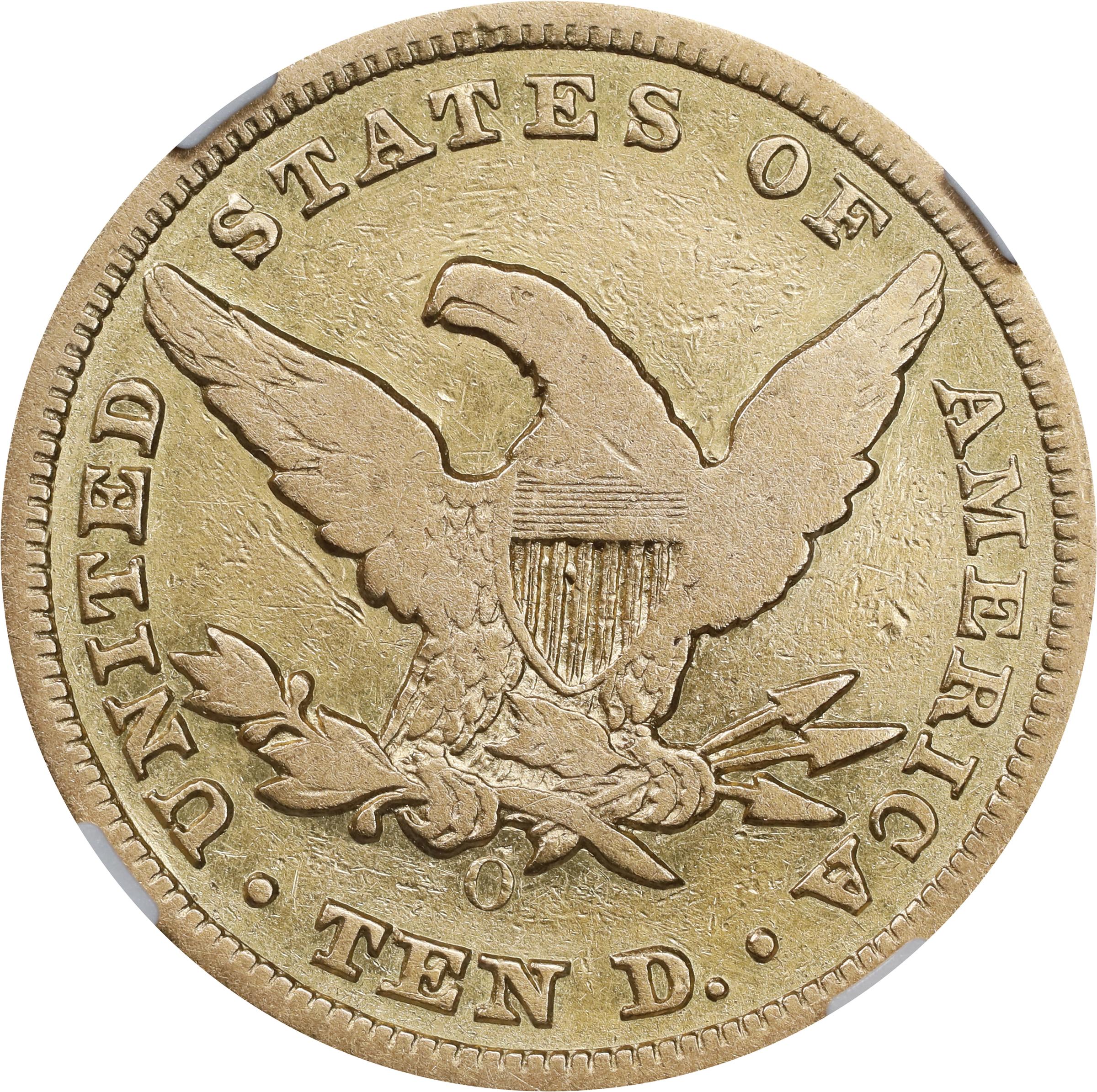 image for: 1856-O Liberty Head Eagle. Winter-3. Fine Details--Cleaned (NGC).