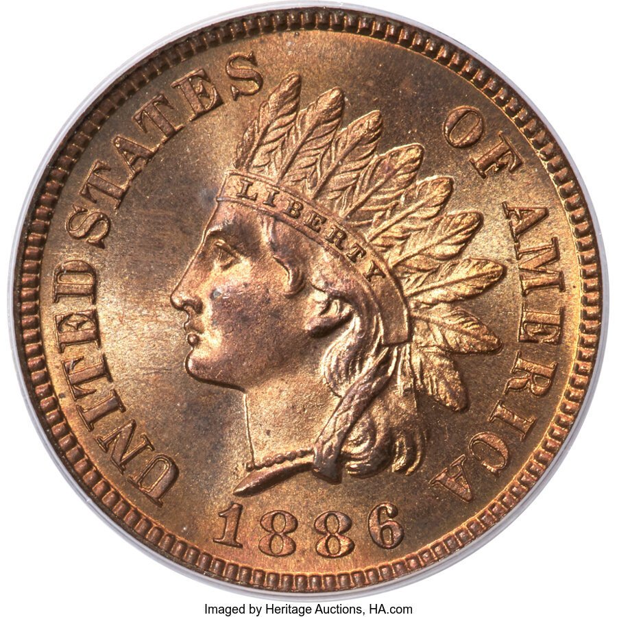 image for: 1886 1C Type One MS65 Red PCGS....