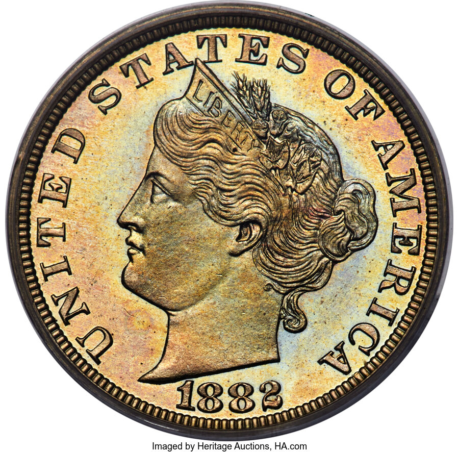 image for: 1882 5C Liberty Head Five Cents, Judd-1684, Pollock-1886, Low R.6, PR66 PCGS....