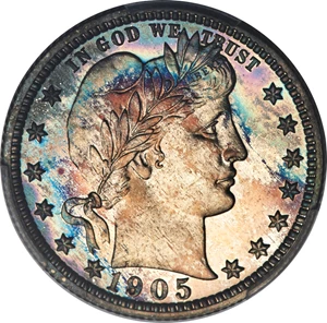 image for: 1905 25C PR67 Cameo PCGS....