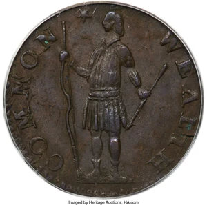 image for: 1788 1/2 C Massachusetts Half Cent, R. 1-B, W-6010, R.2, MS62 Brown PCGS....