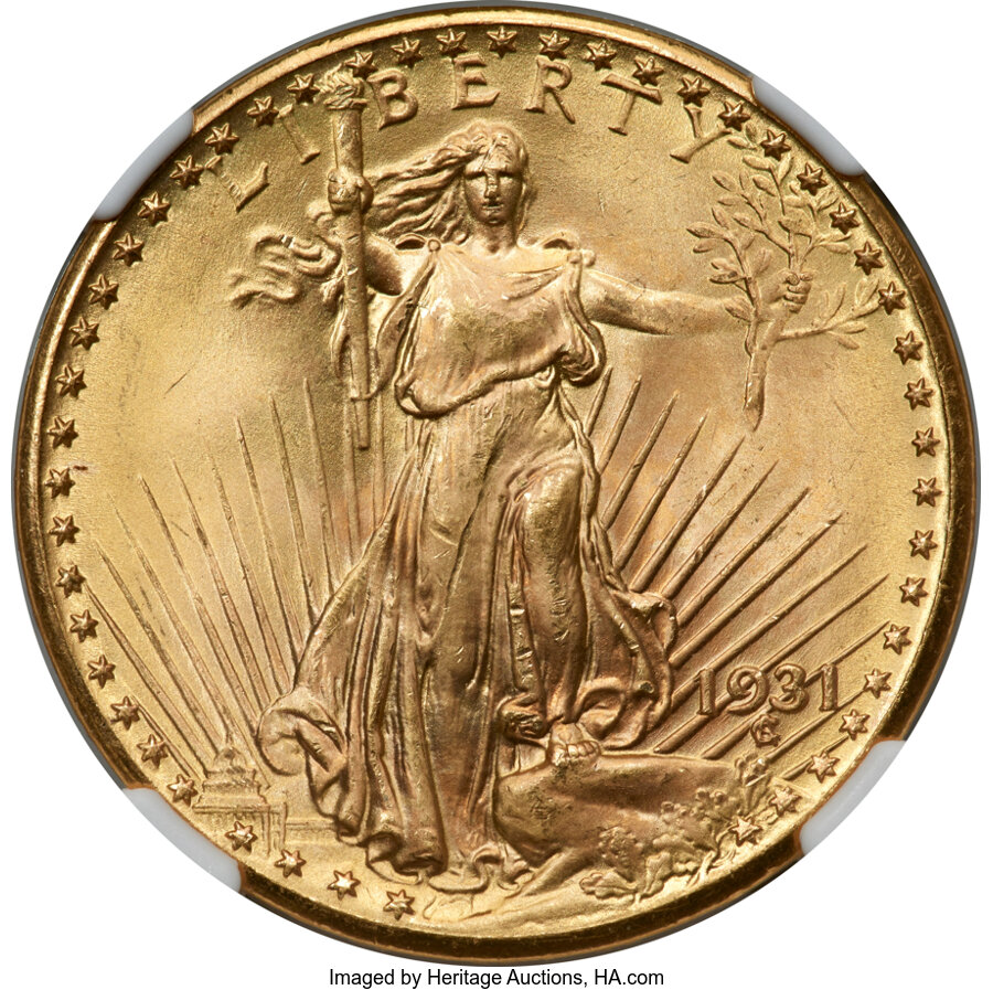 image for: 1931 $20 MS64 NGC....