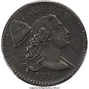 image for: 1794 1C Head of 1794, Closed Wreath, S-56, B-48, R.3, XF45 PCGS....