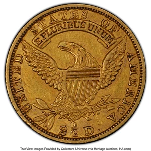 image for: 1830 $2 1/2 BD-1, R.4, XF45 PCGS. CAC. Mintage 4,540....