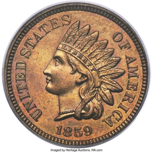 image for: 1859 P1C Indian Cent, Judd-226, Pollock-270, Snow-PT2a, High R.6, PR64 PCGS....
