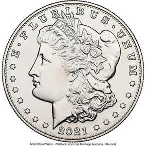 image for: 2021-D $1 Morgan Dollar 100th Anniversary, MS69 NGC. ...
