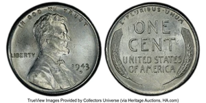 image for: 1943-D/D 1C FS-501 MS64 PCGS....