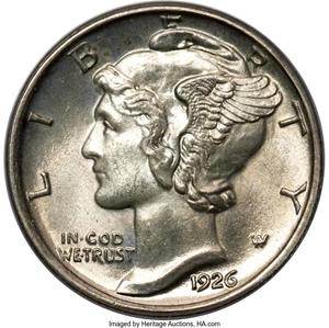 image for: 1926-S 10C MS64 Full Bands PCGS. CAC....
