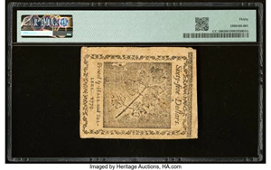 image for: Continental Currency January 14, 1779 $65 PMG Very Fine 30....