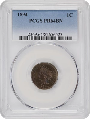 image for: 1894 Indian Cent. Proof-64 BN (PCGS).