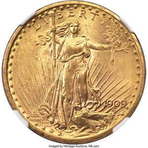 image for: 1909/8 $20 FS-301 MS63 NGC....