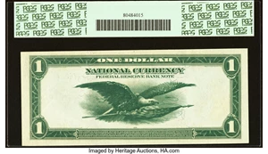 image for: Fr. 733 $1 1918 Federal Reserve Bank Note PCGS Choice New 63PPQ....