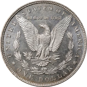 image for: 1897 Morgan Silver Dollar. MS-64 DMPL (PCGS). OGH Generation 1.2 Rattler.