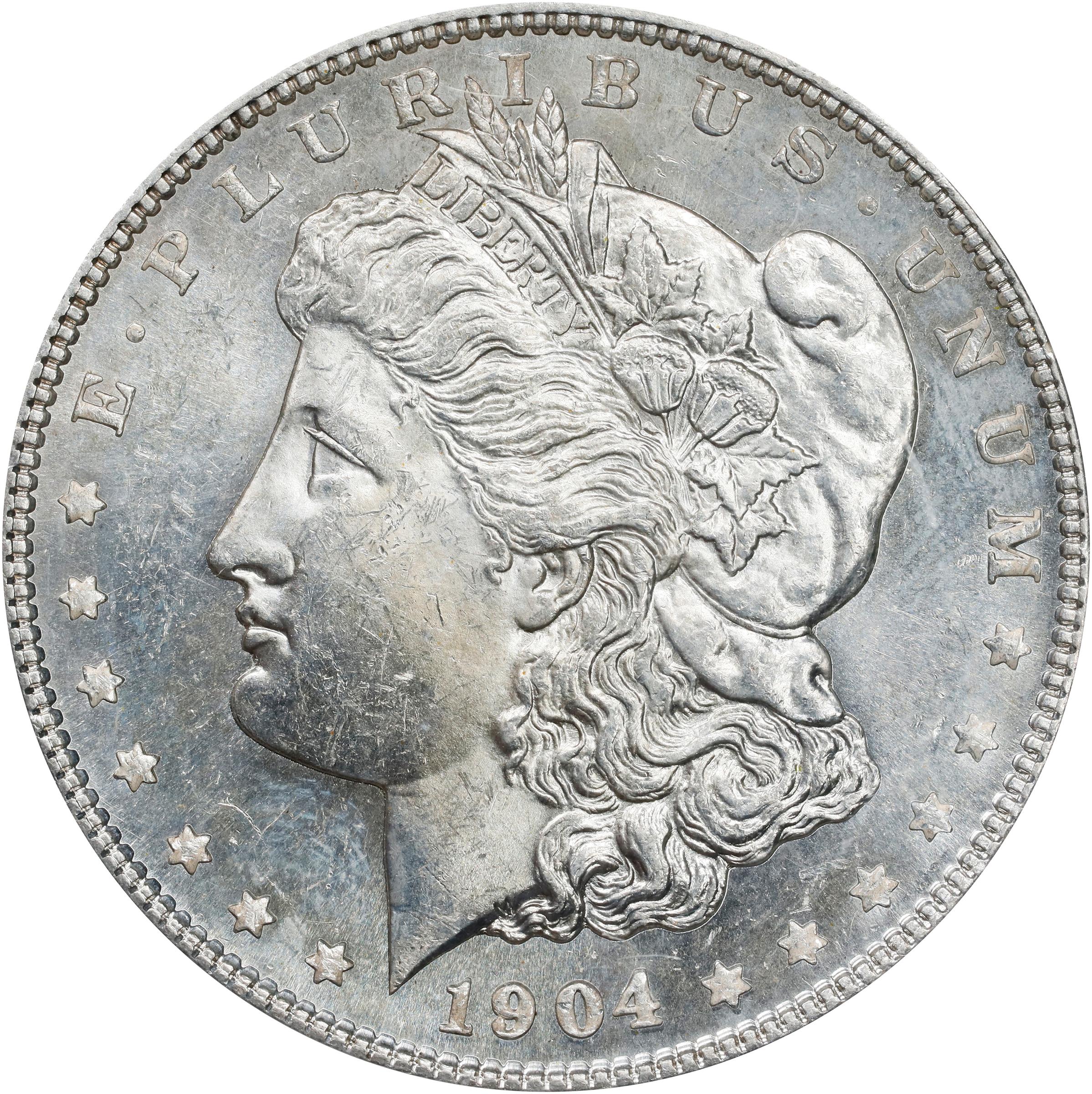 image for: 1904 Morgan Silver Dollar. MS-63 PL (PCGS). OGH Generation 3.0.