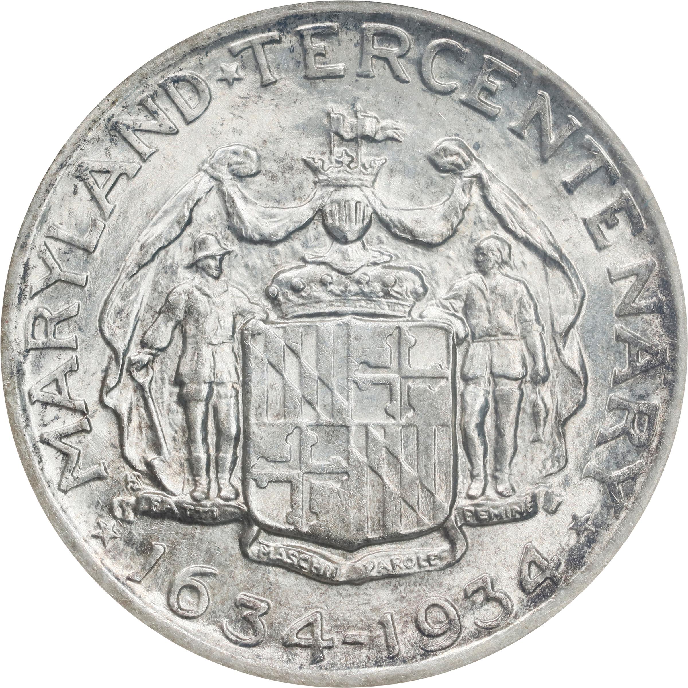 1934 50c Maryland MS61 thumbnail 2