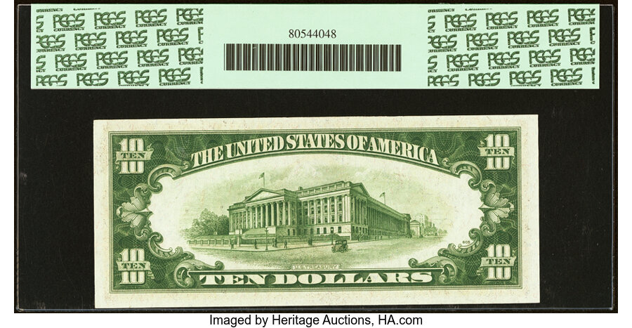 image for: Fr. 2005-I $10 1934 Mule Federal Reserve Note. PCGS Very Choice New 64PPQ....