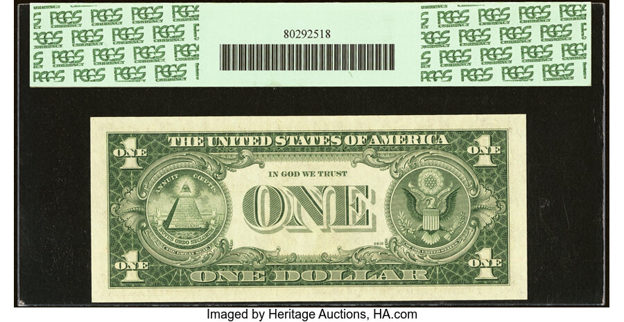 image for: Fr. 1617 $1 1935G With Motto Silver Certificate. PCGS Superb Gem New 69PPQ....