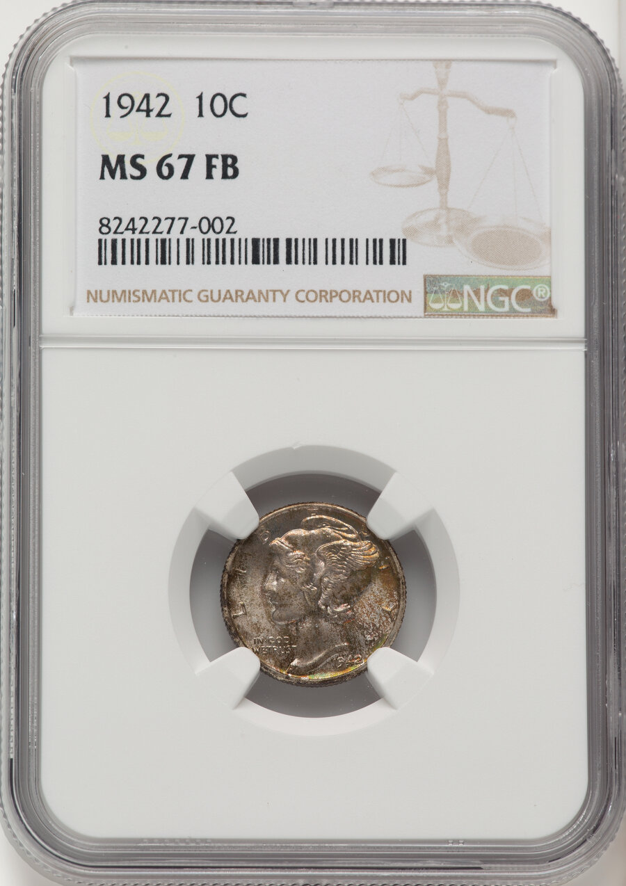 1942 Mercury Dime FB Mint State (MS) Pricing Guide | The