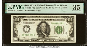 image for: Fr. 2151-F $100 1928A Federal Reserve Note. PMG Choice Very Fine 35....