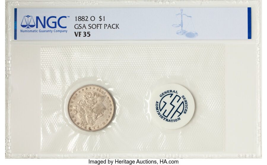 image for: 1882-O $1 GSA Soft Pack VF35 NGC. NGC Census: (0/0)....