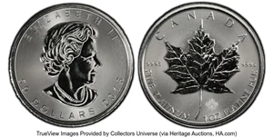 image for: Canada: Elizabeth II platinum "Maple Leaf" 50 Dollars (1 oz) 2016 MS69 PCGS,...
