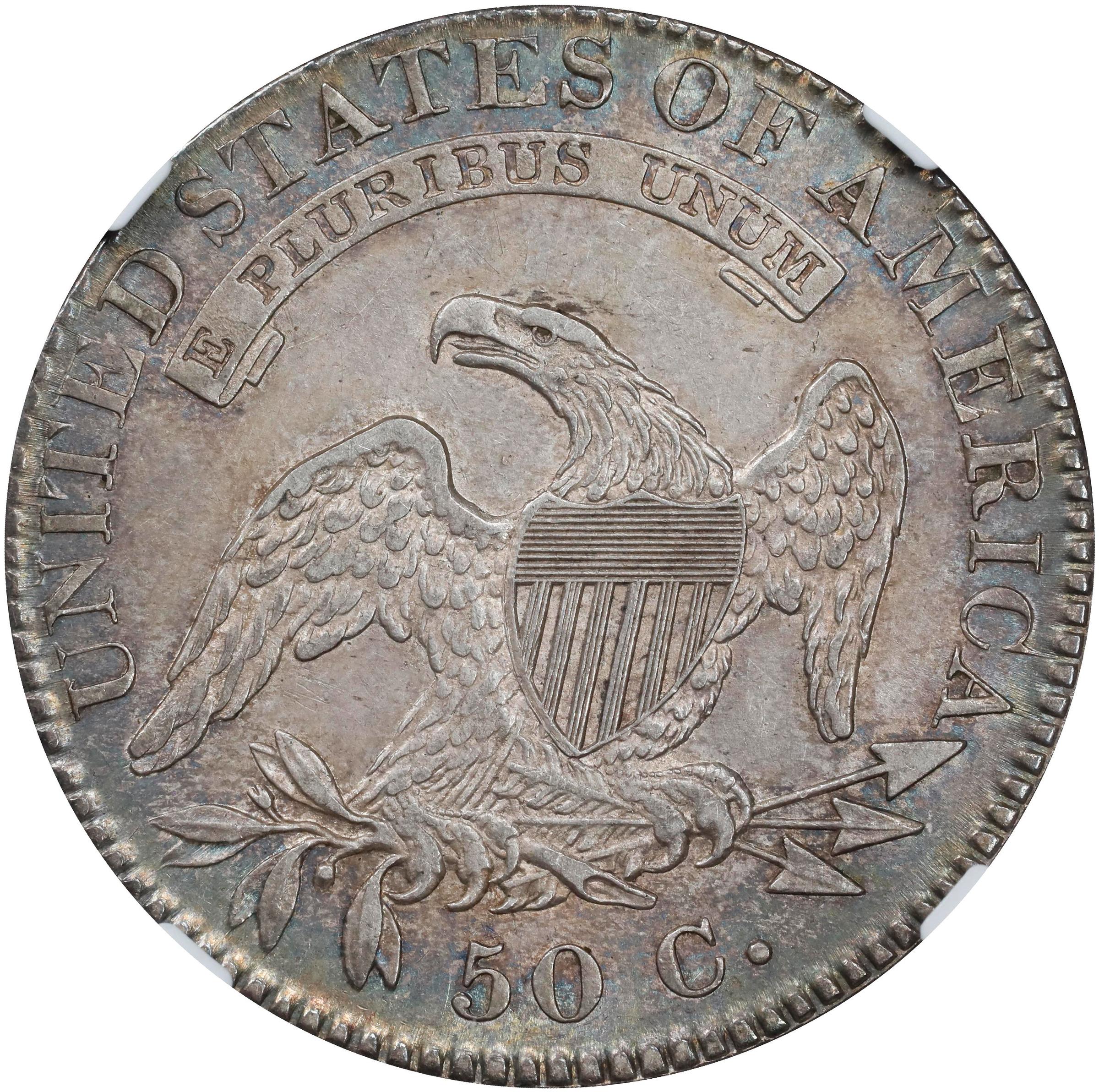 image for: 1822 Capped Bust Half Dollar. O-104. Rarity-2. AU-55 (NGC). CAC.