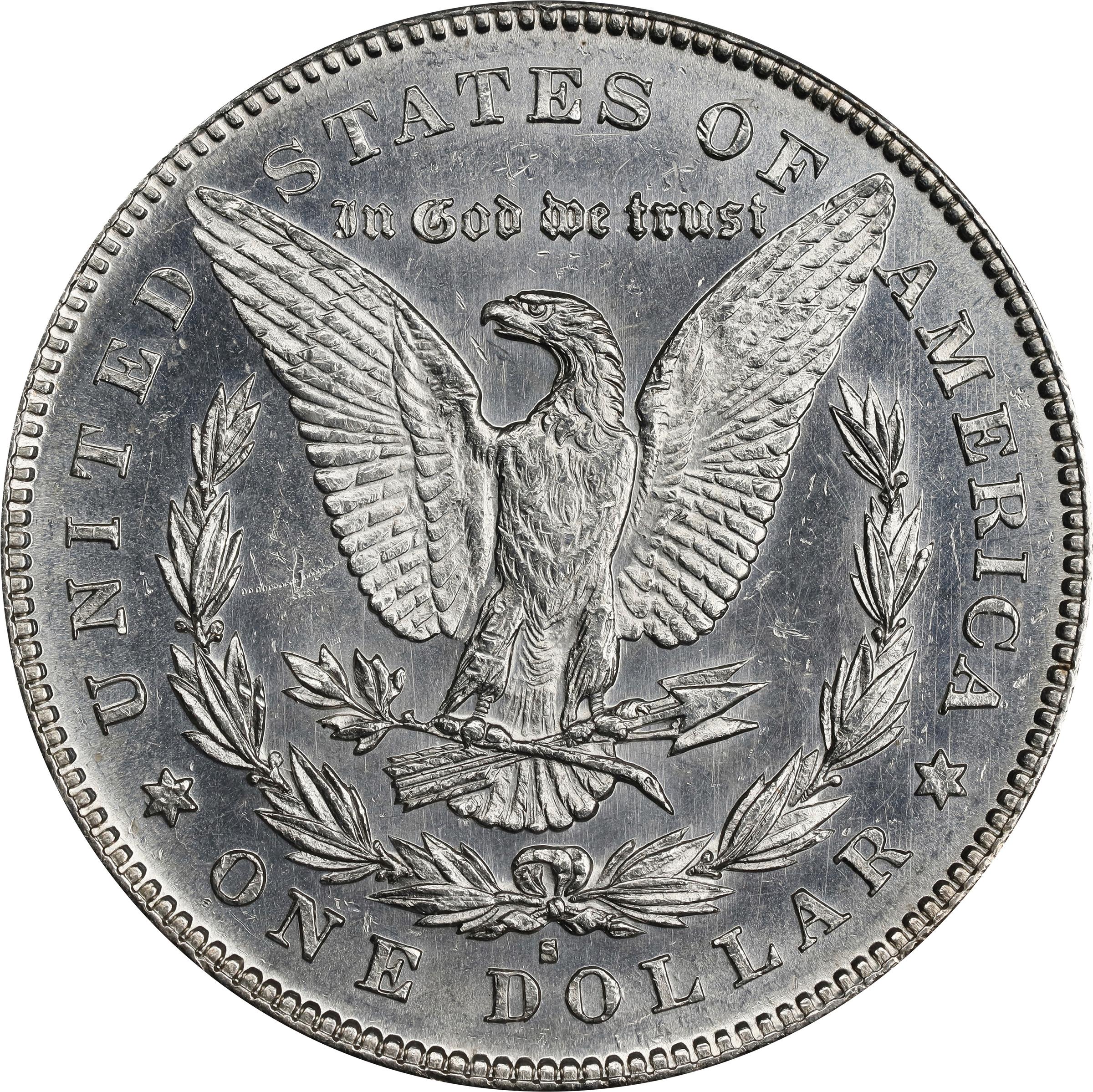 image for: 1878-S Morgan Silver Dollar. VAM-17A. Hit List 40. Denticle Clash. MS-61 PL (ANACS).