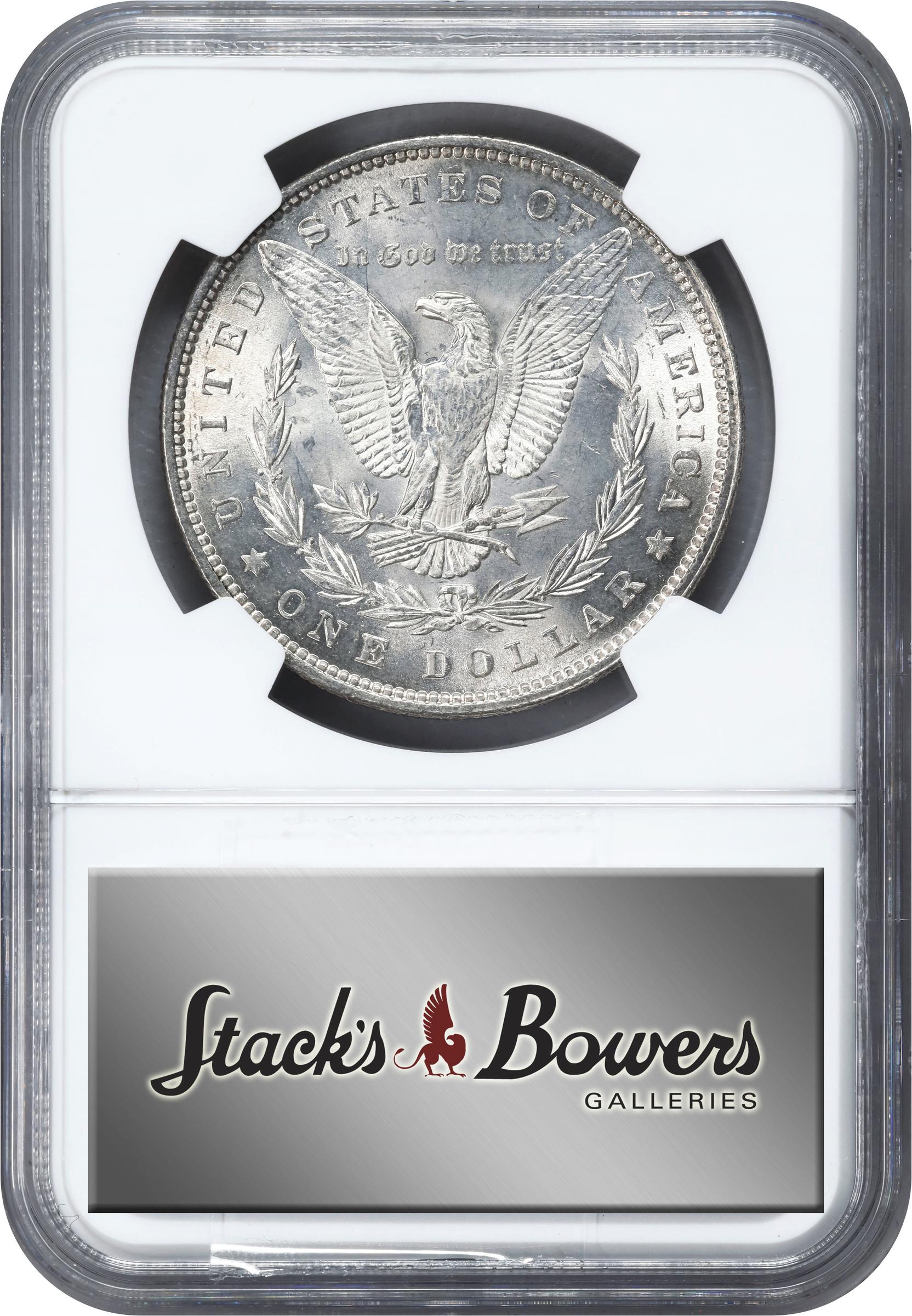 image for: 1880 Morgan Silver Dollar. VAM-32A. Hit List 40. Clashed IN. MS-64 (NGC).
