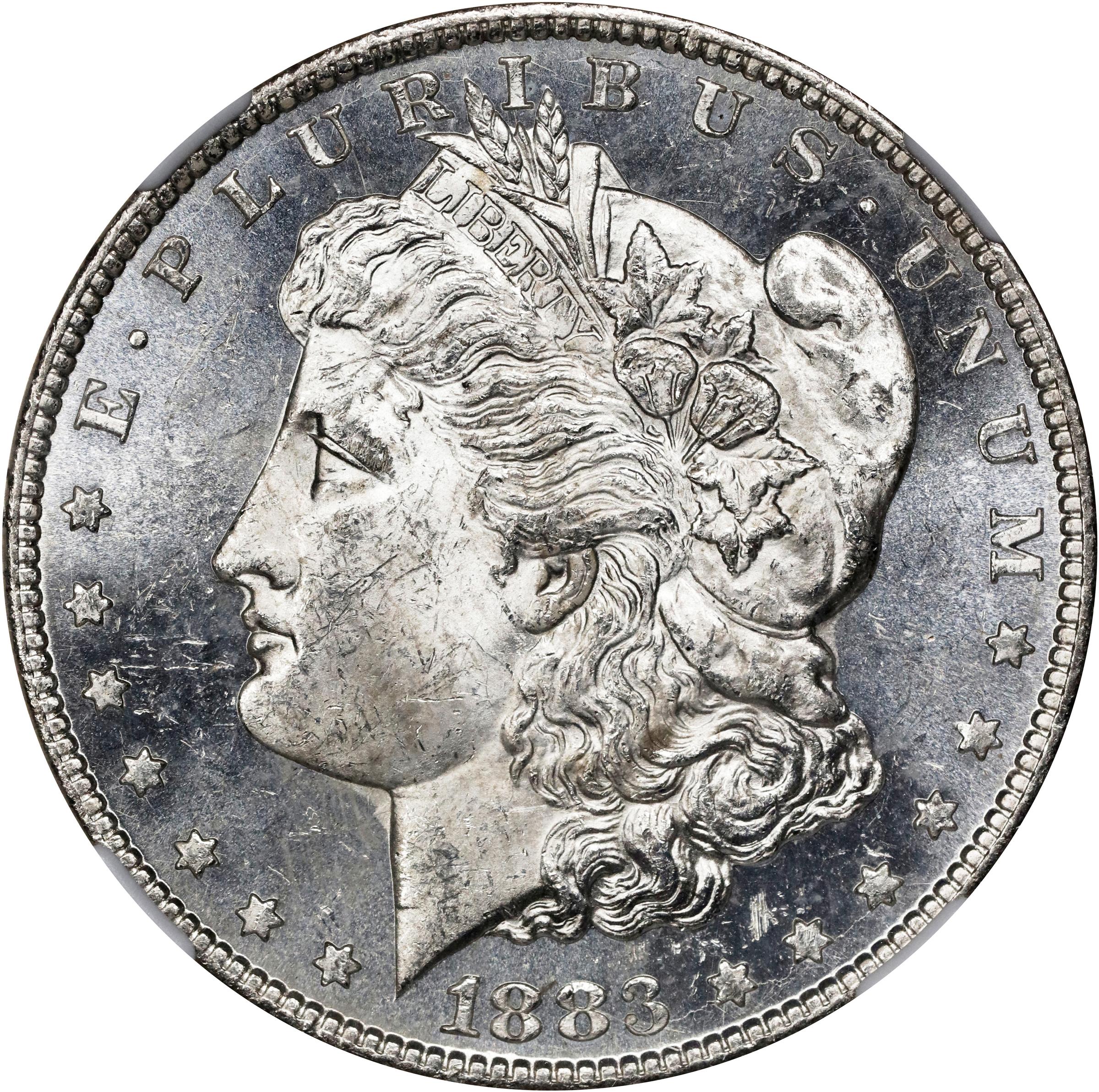 1883-CC Morgan Silver Dollar. Uncirculated (NGC). Don Everhart Signature.