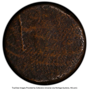image for: (1670-75) St. Patrick Farthing, Uniface Strike, M. 9a.2, VF35 PCGS. Ex: E Pluribus Unum Collection (Stack's Bowers, 11/2...