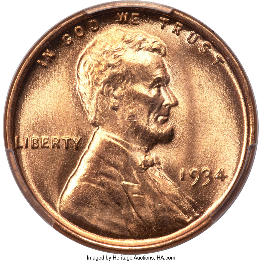 1934 1C MS68 Red PCGS....