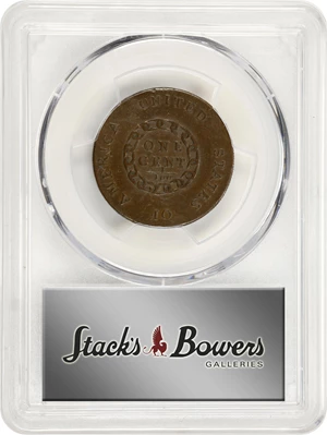 image for: 1793 Flowing Hair Cent. Chain Reverse. S-4, B-5. Rarity-3. AMERICA, With Periods. VF-30 (PCGS).