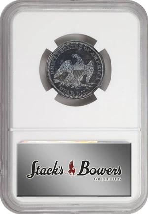 image for: 1848 Liberty Seated Quarter. Briggs-Unlisted. Proof-65 (NGC).