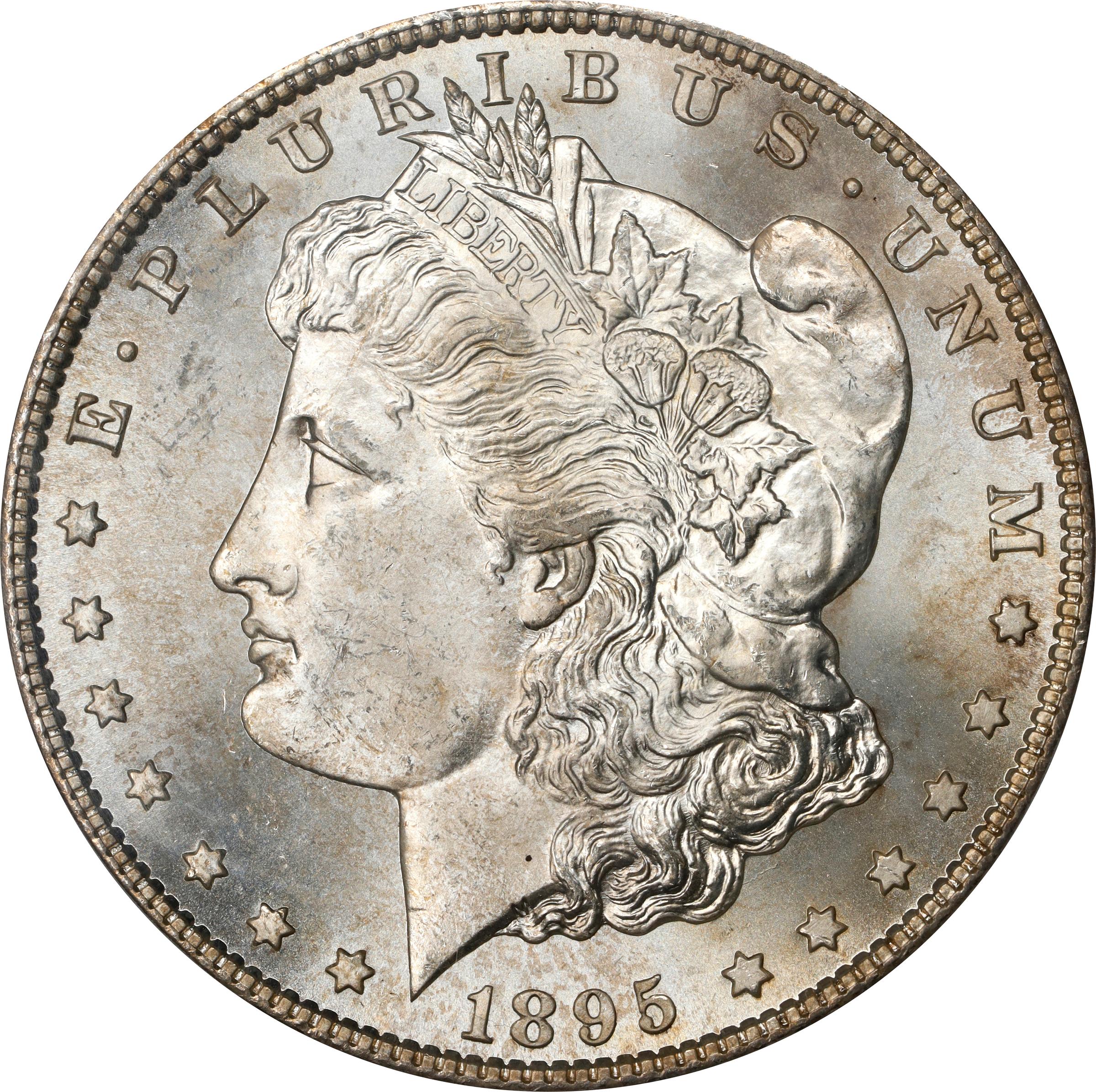 1895-S Morgan Silver Dollar. MS-65+ (PCGS). CMQ.